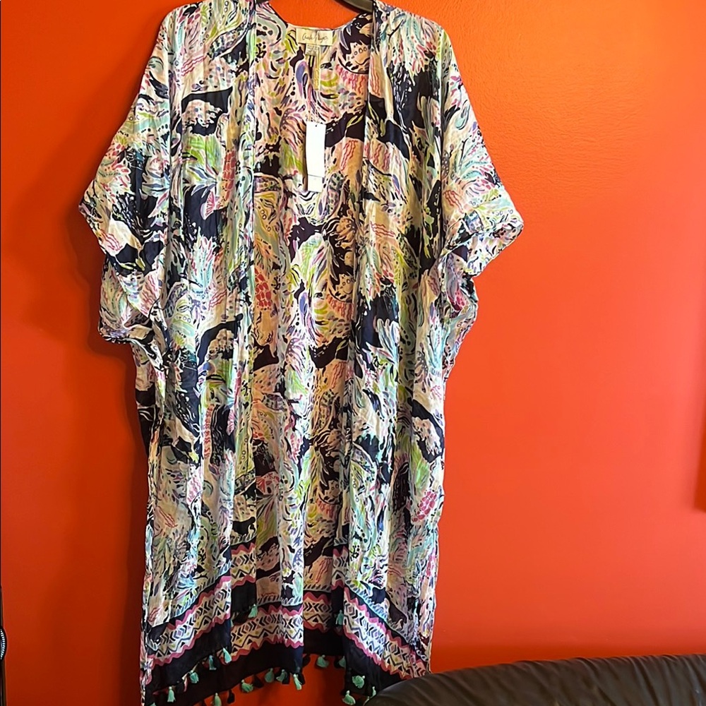 Charlie Paige Multicolor Kimono Cardigan size une